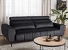 3 personers sofa sort velour VEGAMO_925270