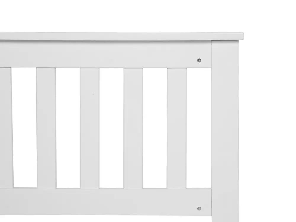 Lit Beliani Mayenne - 160x200 Cm - Bois Pin Blanc - Style Scandinave - Neuf