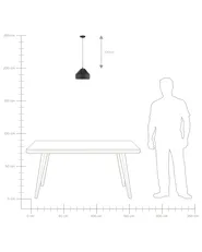 Pendant Lamp EVINOS Metal Black_824361