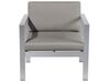 Set divani da giardino con tavolino in alluminio grigio scuro SALERNO_679554