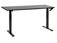 Biurko regulowane manualnie DESTINES 160 cm 72 cm Czarny_898951