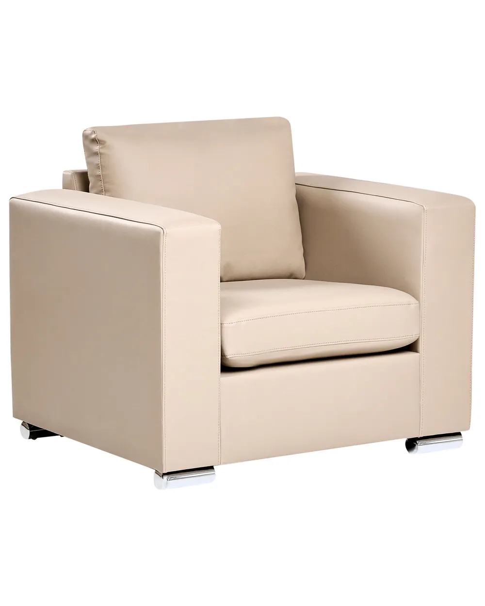 Sillón HELSINKI Piel Beige