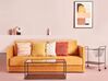 Bawełniana poduszka dekoracyjna makrama 45 x 45 cm pomarańczowa AKKOY_863863
