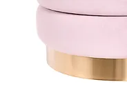 Set di 2 pouf contenitore GARLAND Velluto Rosa_772416
