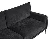 Sofa 3-Sitzer SKARO Chenillegewebe Schwarz_1156712