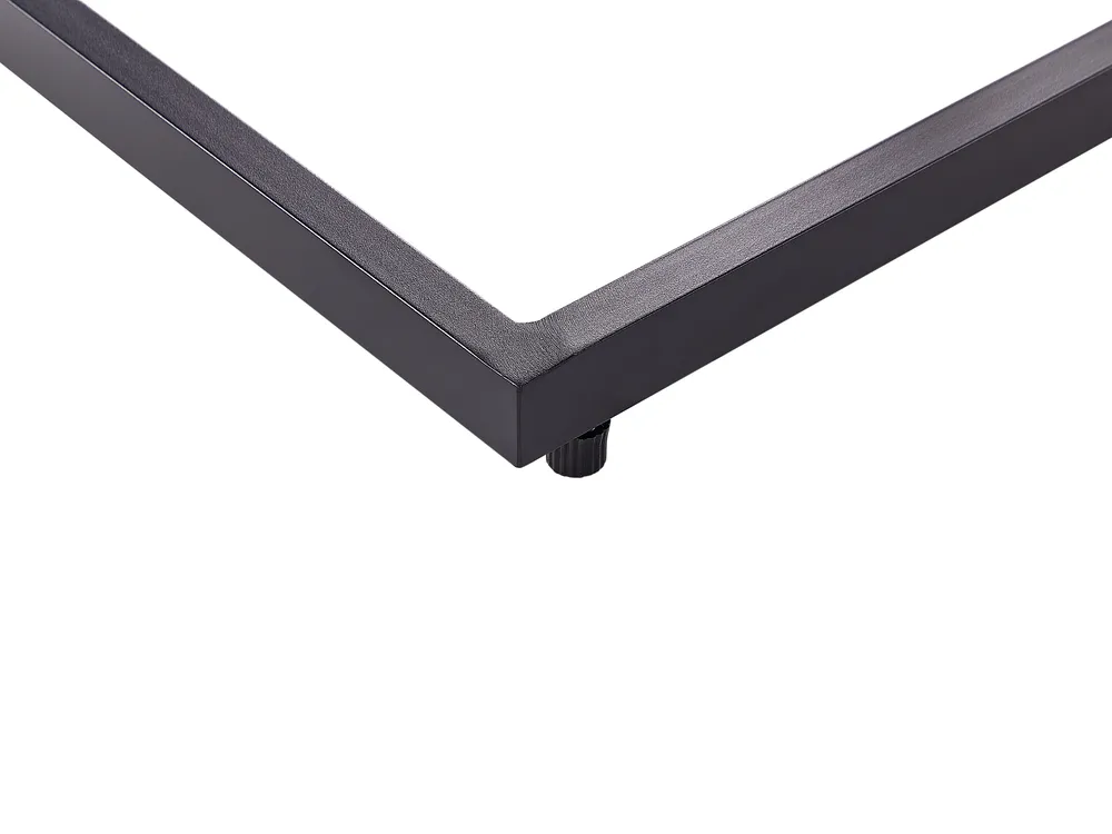 Garden Side Table MESSINA 60 cm 35 cm Black_932802