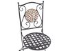 Balkonset Metall schwarz 2 Stühle Tisch CASARIO_920005