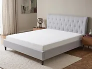 Bed Fabric SAVERNE 180 x 200 cm (EU Super King) Light Grey_1175808