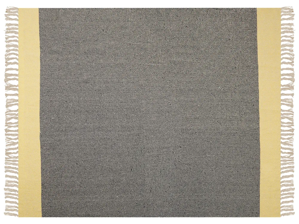 Koc LAPU Bawełna 125 x 150 cm Musztardowy_839592
