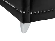 Bed Velvet AYETTE 160 x 200 cm (EU King Size) Black_764937