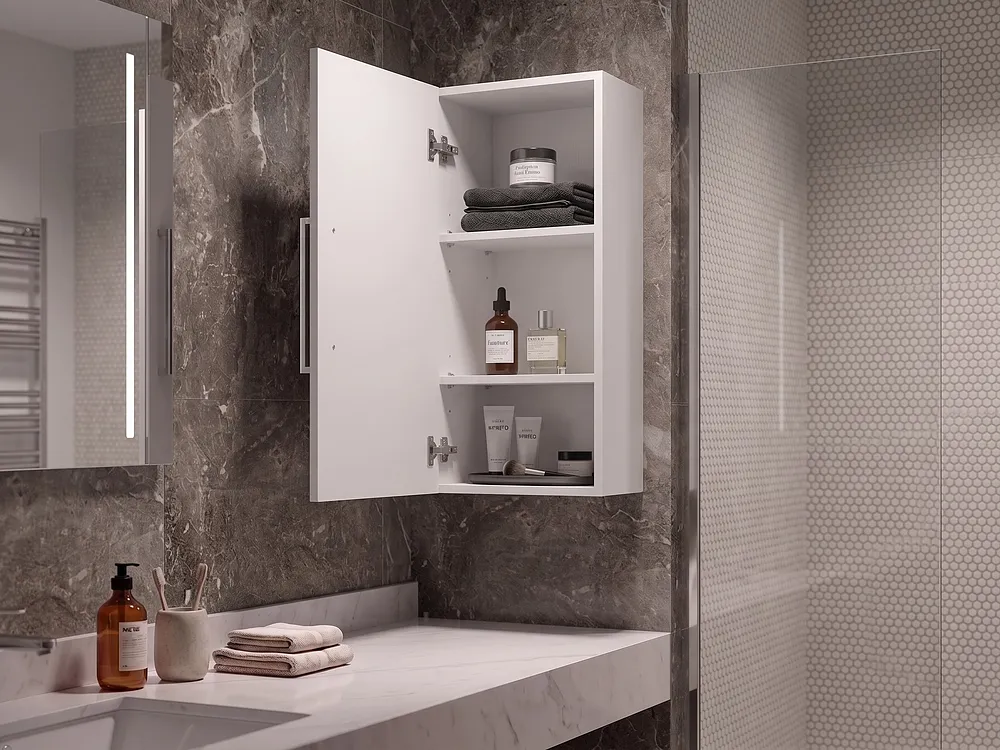 Armario de pared para baño BILBAO 40 cm Blanco_1155599
