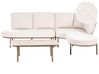 Sofa ogrodowa ze stolikiem dla 4 osób POLLINA Metal Brązowy