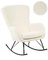 Rocking Chair ANASET Boucle Light Beige