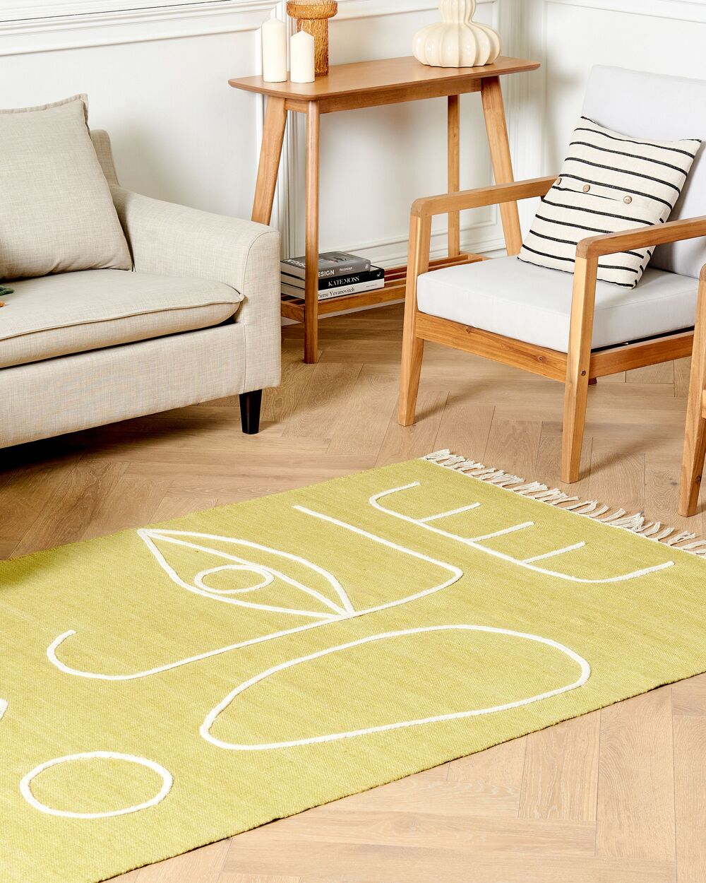 Outdoorteppich YAVU Gelb 140 x 200 cm
