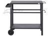 Metal Garden Serving Trolley Black STALETTI_931761