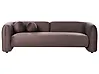 Sofa 3 Seater LEIREN Velvet Dark Brown