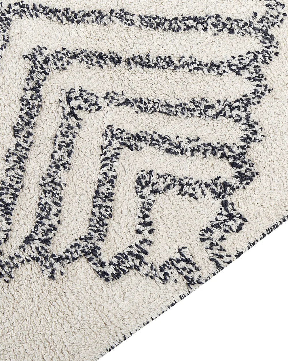 Rug ERAY Light Beige 80 x 150 cm Cotton_843965