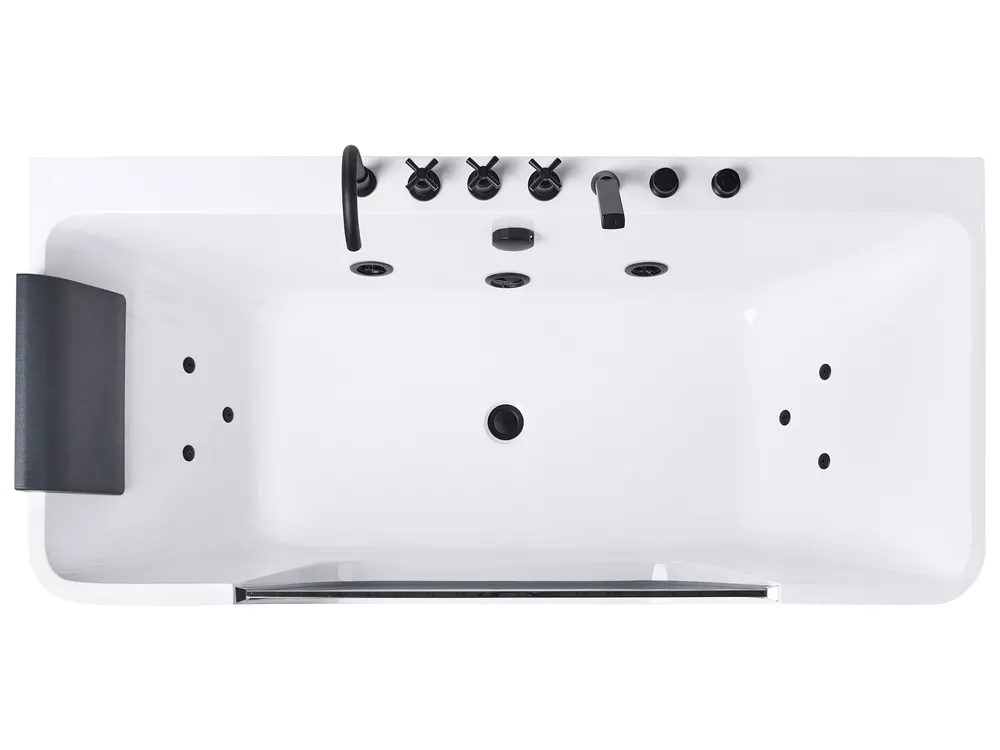Vasca idromassaggio angolare CAHUITA 160 x 75 cm Bianco_1029537