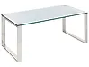 Mesa de centro TILON Vidrio templado Plateado