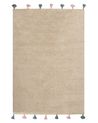 Kinderteppich KODINHI  Beige 140 x 200 cm Baumwolle