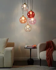 Pendant Lamp PABELLON Glass Red_968279