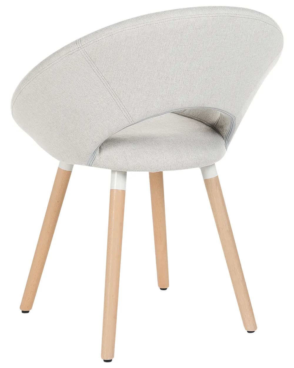 Set di 2 sedie da pranzo ROSLYN Tessuto Grigio chiaro_1065222
