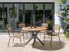 Table de jardin ⌀ 110 cm en bois d'acacia clair CISSONE_933405