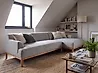 Corner Sofa SOSJO Fabric Light Grey Left Hand