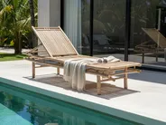 Sun Lounger SULMONA Reclining Bamboo Light Brown_1047645