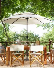 Market Parasol 285 cm BIBIONE Light Beige_829360
