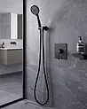 Shower Head and Hose Kit SURIPA 3-function Black