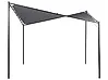 Pawilon ogrodowy AVENTINE 300 cm x 300 cm Metal Ciemnoszary