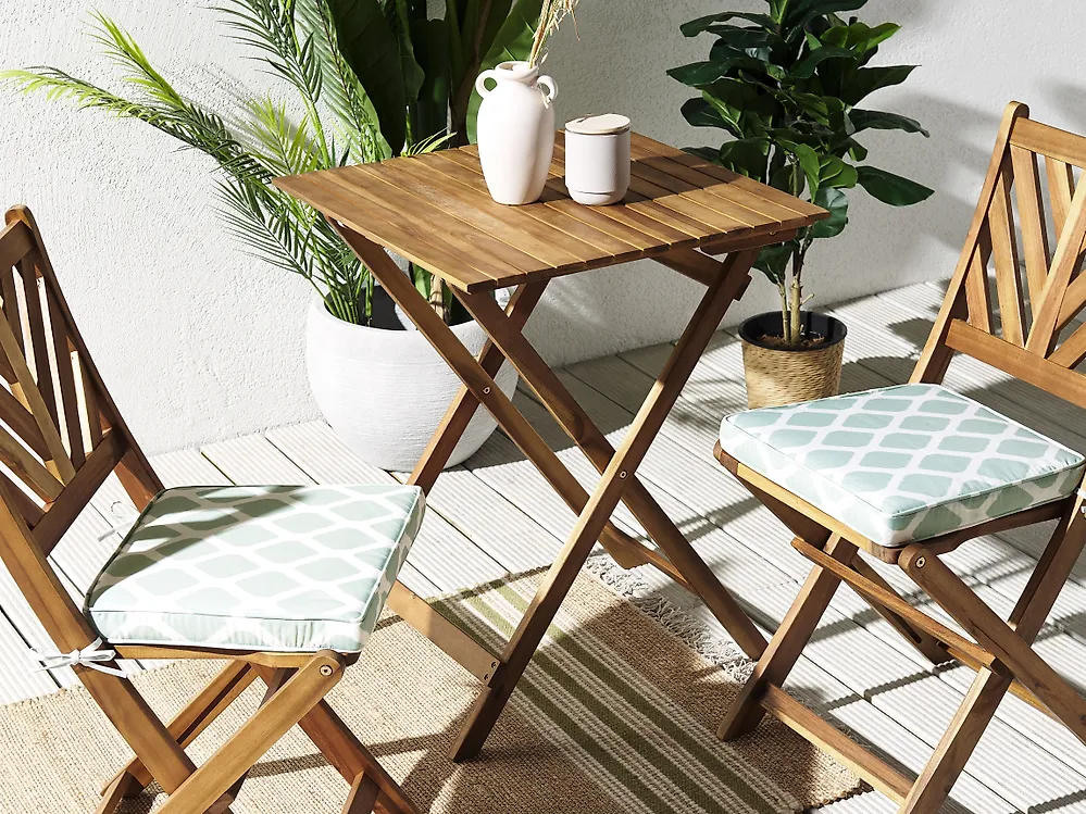 Set di 2 cuscini per sedie TERNI 37 x 34 cm Verde menta_1180220