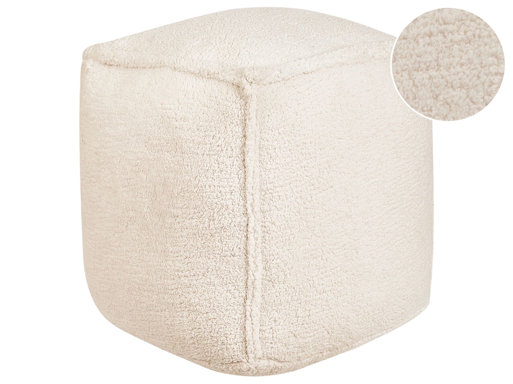 Pouf beige clair ALIPUR_935495