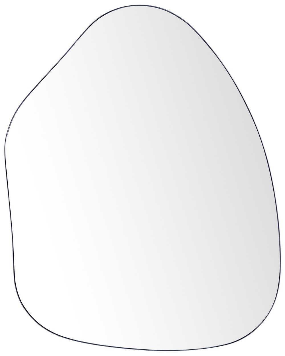Wandspiegel PUTEAUX 70 cm 92 cm Metall Schwarz