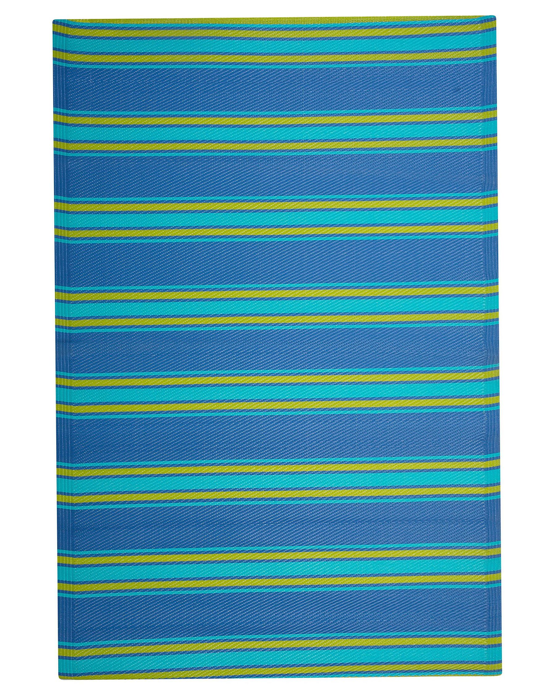 Vloerkleed polypropyleen blauw 120 x 180 cm ALWAR_716172