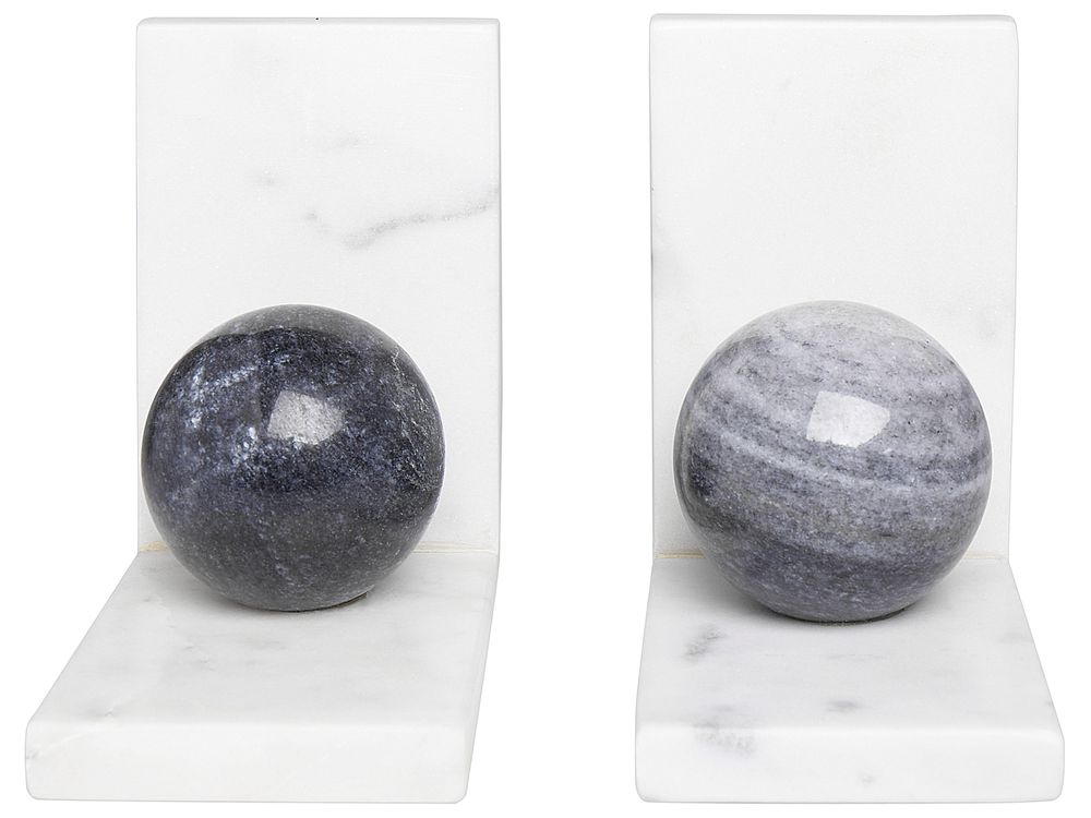 Fermalibri In Metallo RICOO - 4 Pezzi Nero - Per Mensole E Librerie - Con Base Antiscivolo - 12,5x10x19,5 Cm