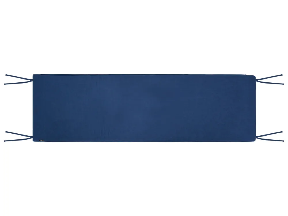 Garden Bench with Cushion MARLBORO 180 cm Acacia Wood Blue_1153742