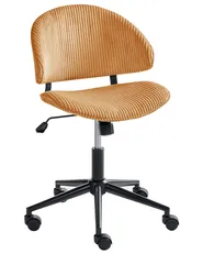 Sedia da ufficio KIANA Velluto a coste Arancione_1042858