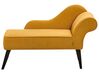 Right Hand Fabric Chaise Lounge Mustard BIARRITZ_934330