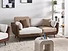 Sofa 3 Seater BOLGA Fabric Brown