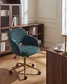 Desk Chair EMBER Chenille Dark Green
