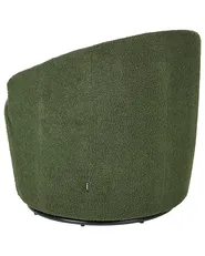 Swivel Armchair DAVIK Boucle Dark Green_943650
