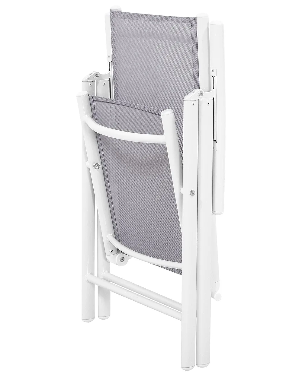 Set of 6 Garden Chairs CATANIA Metal Grey_741398