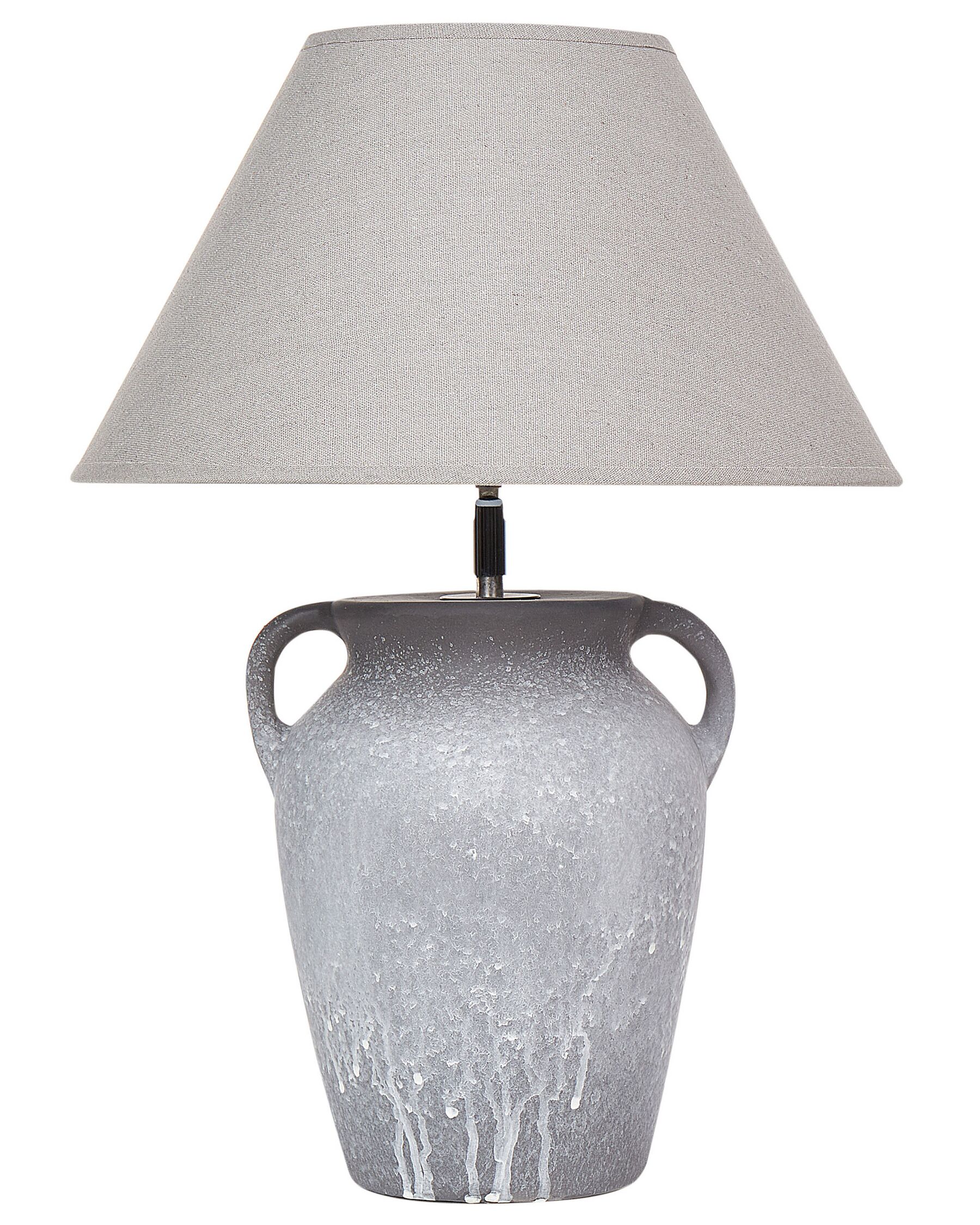 Keramická stolní lampa šedá AGEFET_898010