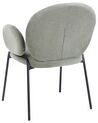 Lot de 2 chaises en bouclé vert ELY_930193