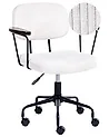 Desk Chair ALGERITA Corduroy Off-White