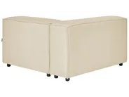 Modular Corner Sofa 2 Seater APRICA Faux Linen Beige Right Hand_856944