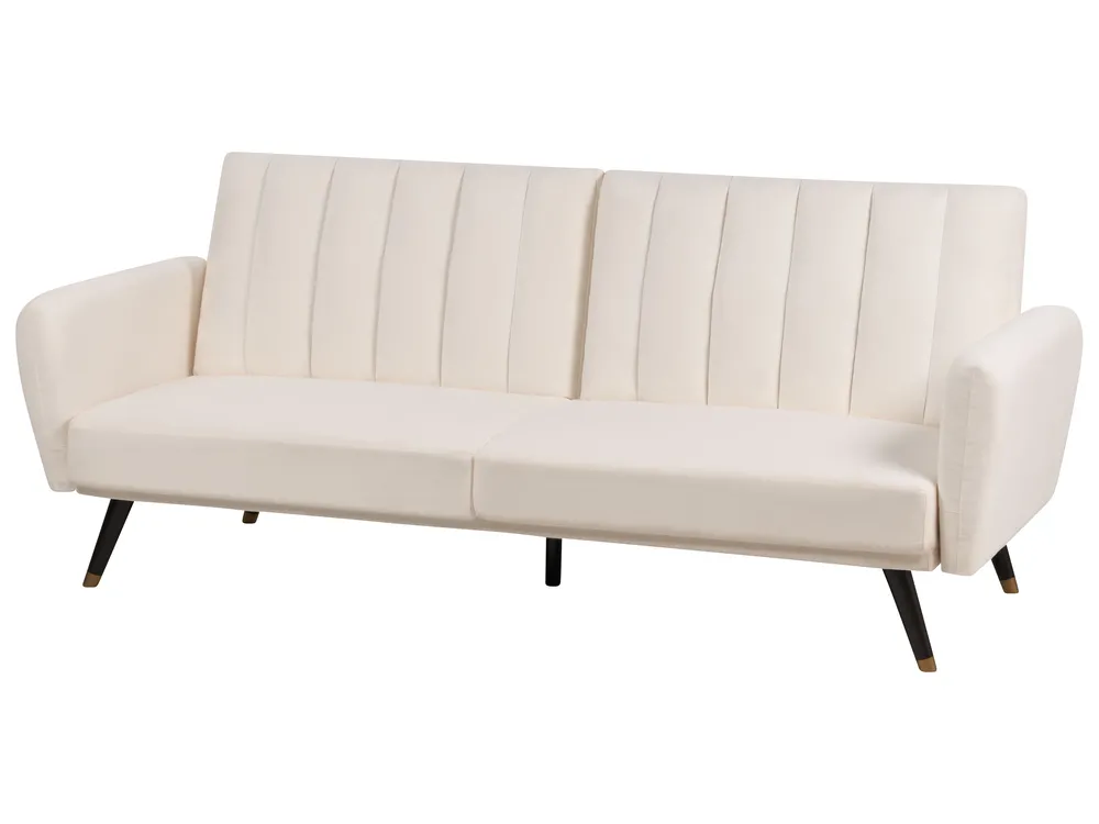 Sofa Bed 3 Seater VIMMERBY Fabric Light Beige_900017