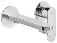 Wall Mounted Basin Mixer Tap GUATAVIA Brass Silver_995871